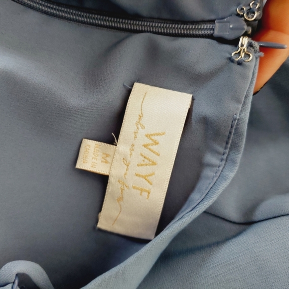 WAYF The Lenore One Shoulder Column Evening Dress - Picture 9 of 11